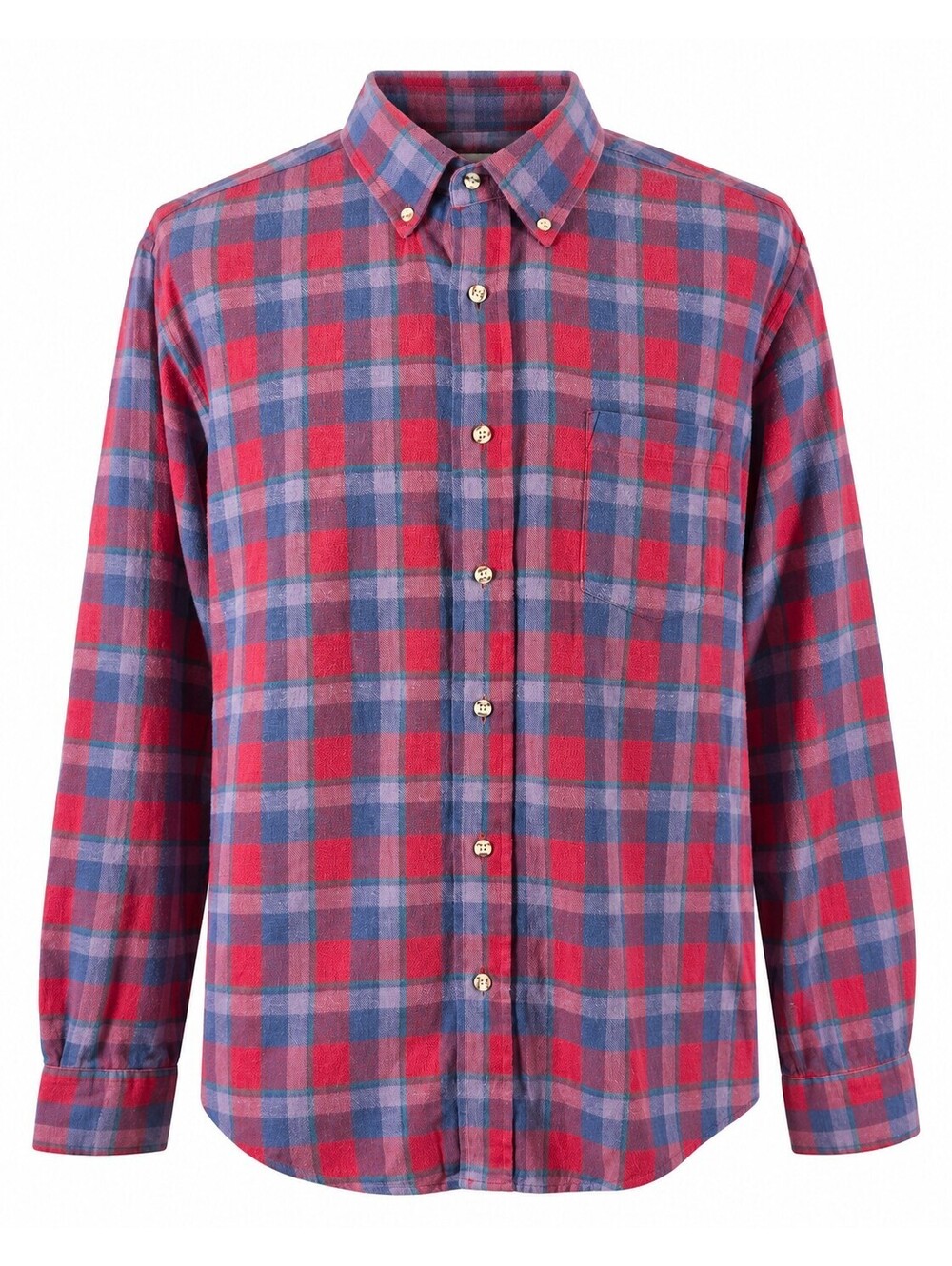 Carl Michaels Made in Hong Kong Plaid Flannel L